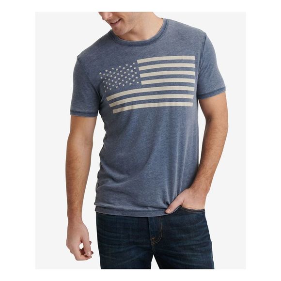 LUCKY BRAND Mens Navy Graphic T-Shirt M - Picture 1 of 4